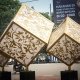 patung publik kubus motif bandung