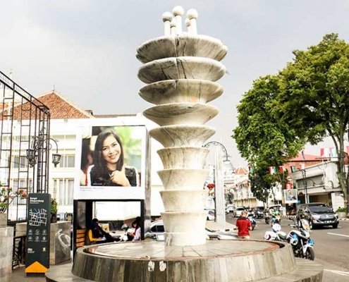 patung publik monumen dasasila bandung