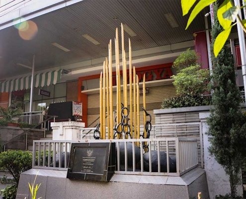 monumen bambu perjuangan markas trk divisi iii