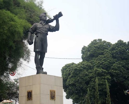 patung publik pelajar pejuang laswi badung
