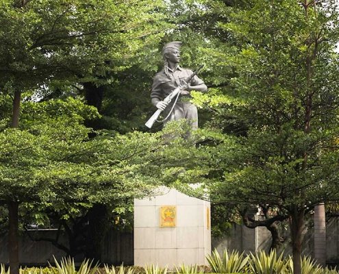 patung publik pelajar pejuang laswi badung