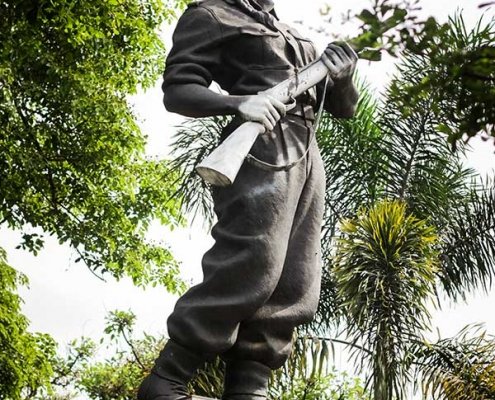 patung publik pelajar pejuang laswi badung